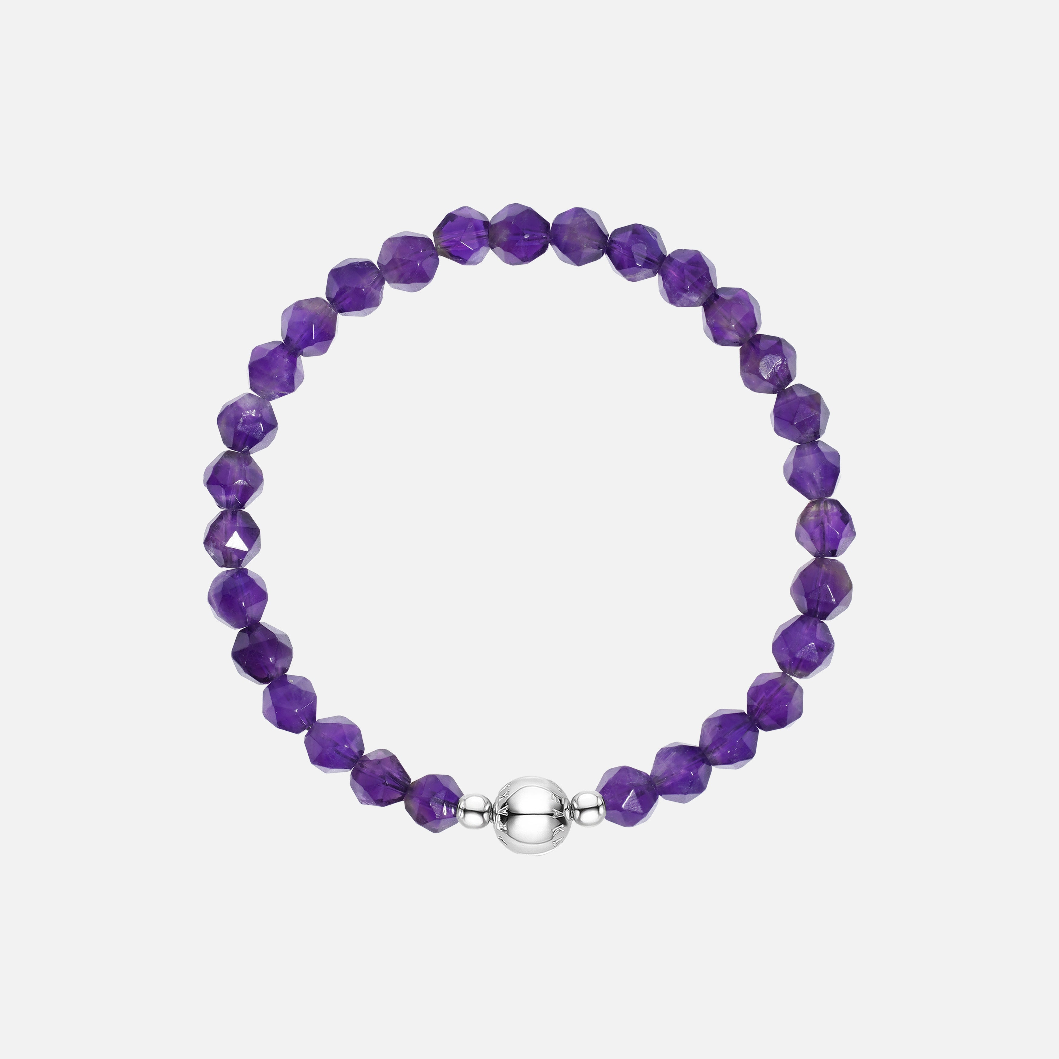 Faceted Amethyst Bracelet