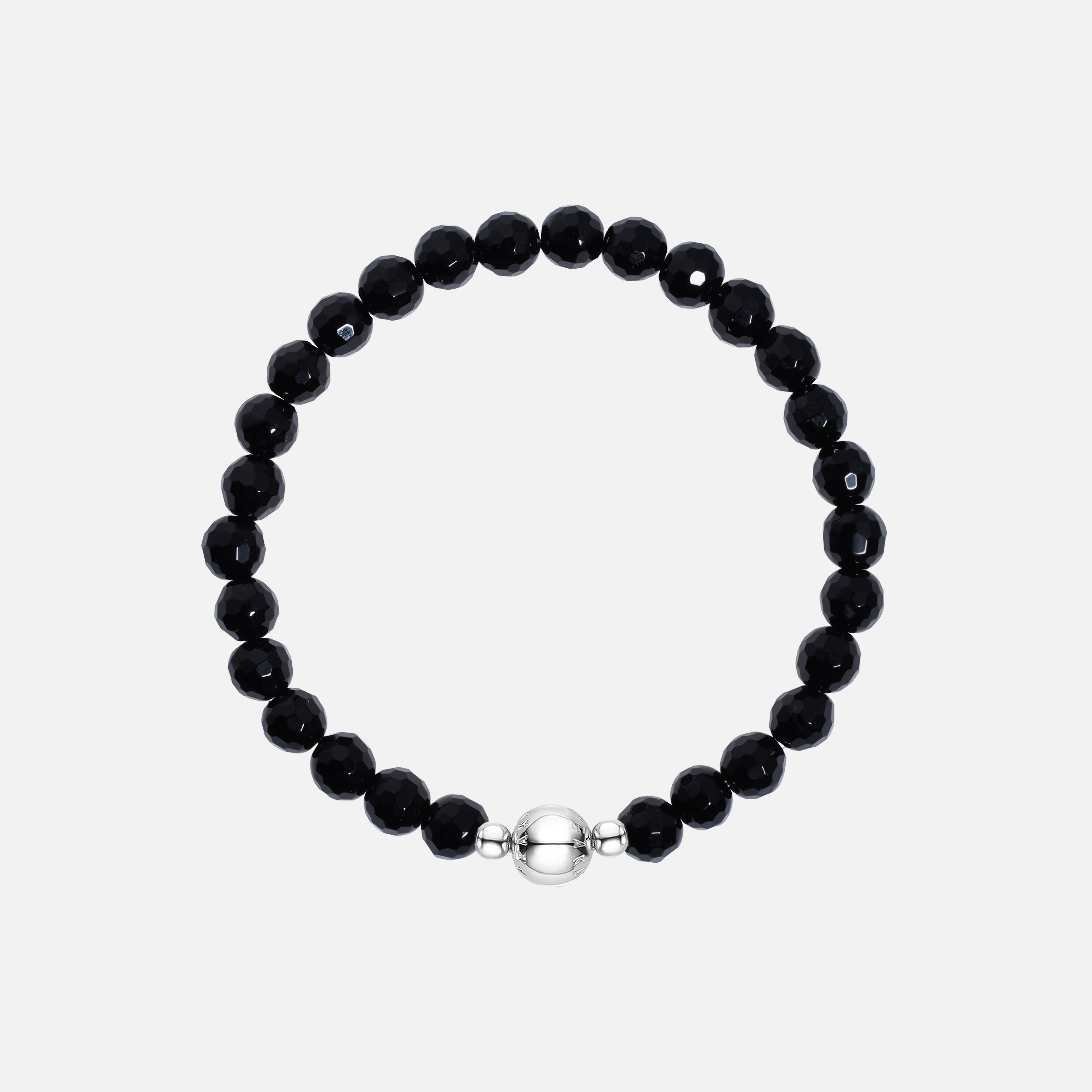 Faceted Black Onyx Bracelet