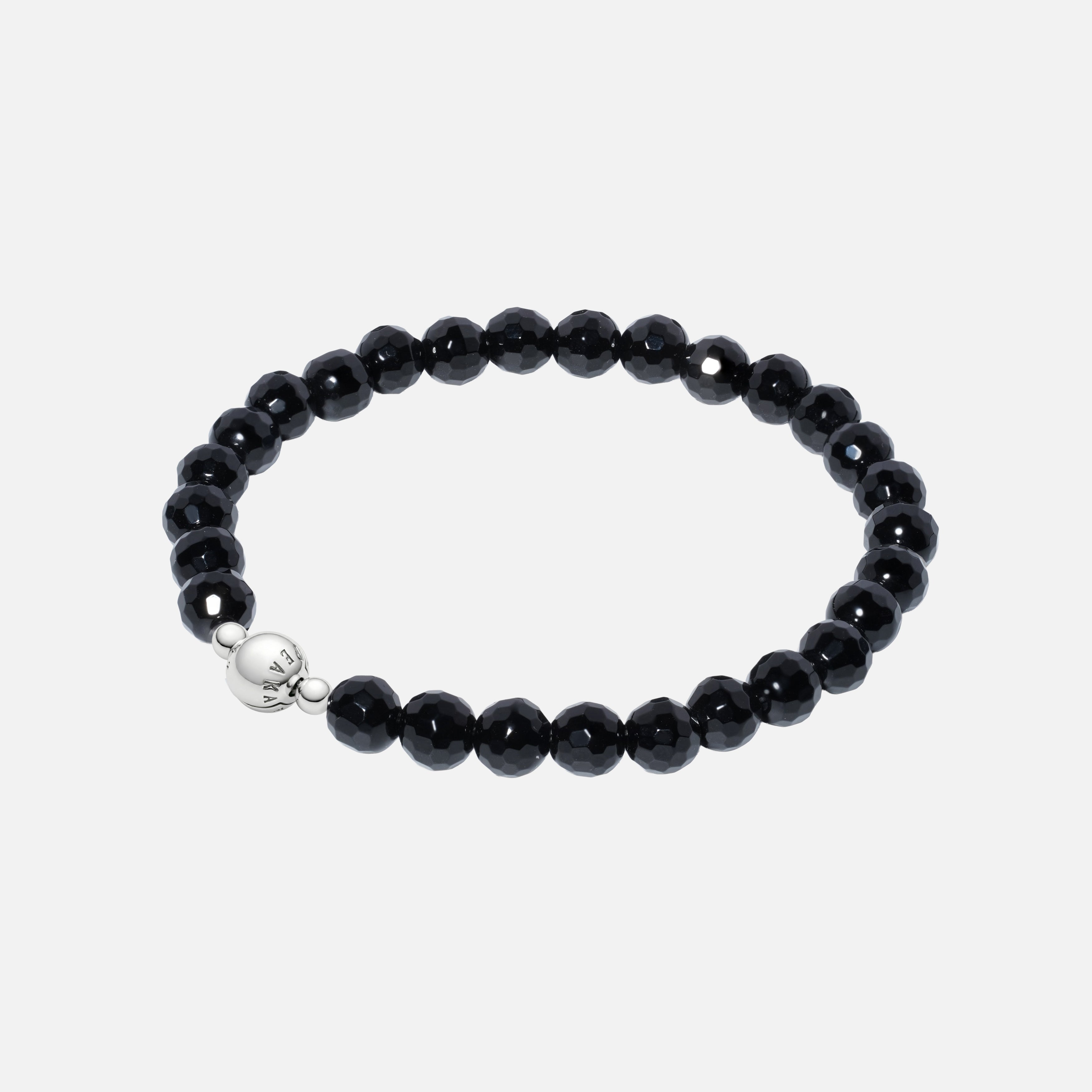 Faceted Black Onyx Bracelet