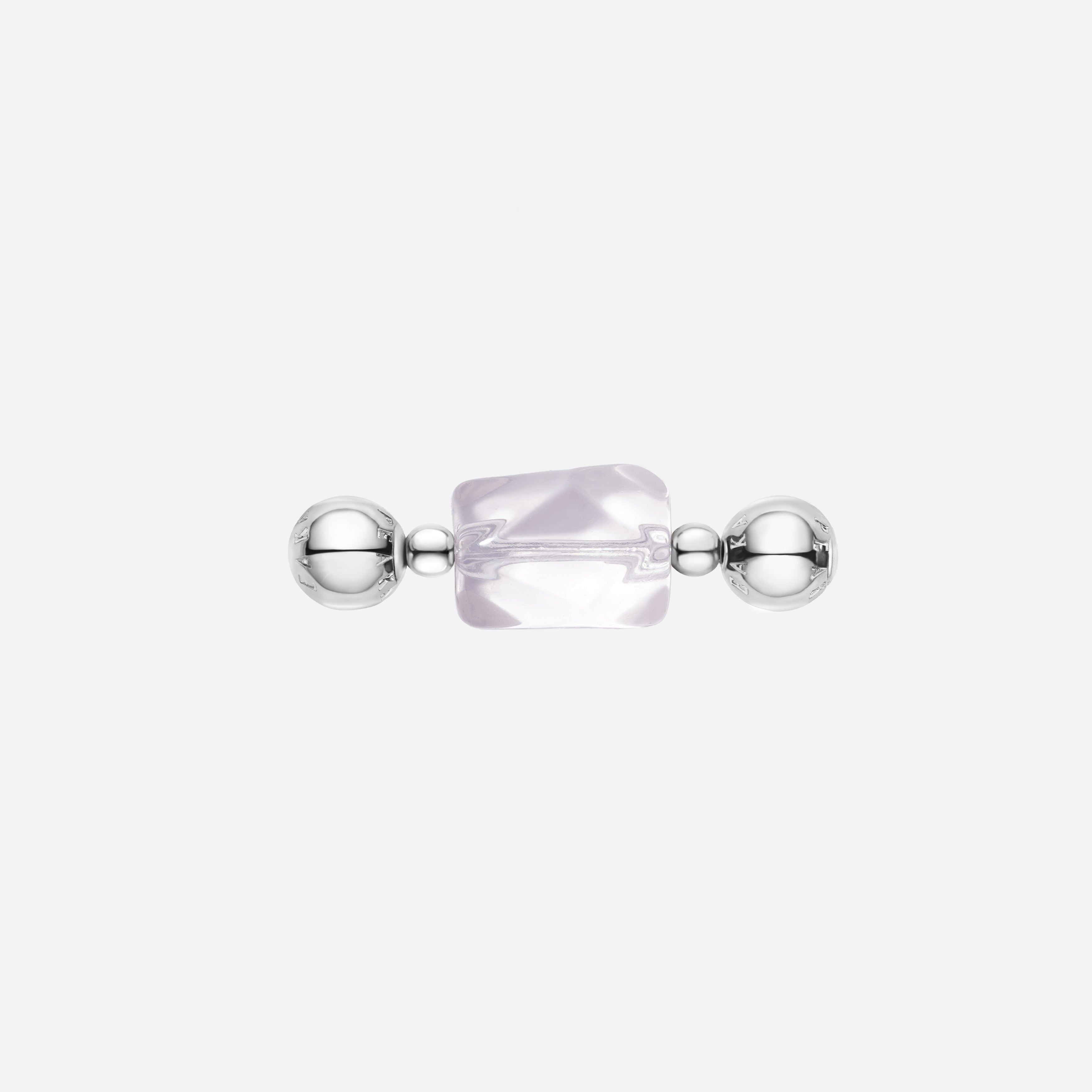 Freeform Rose Quartz Charm
