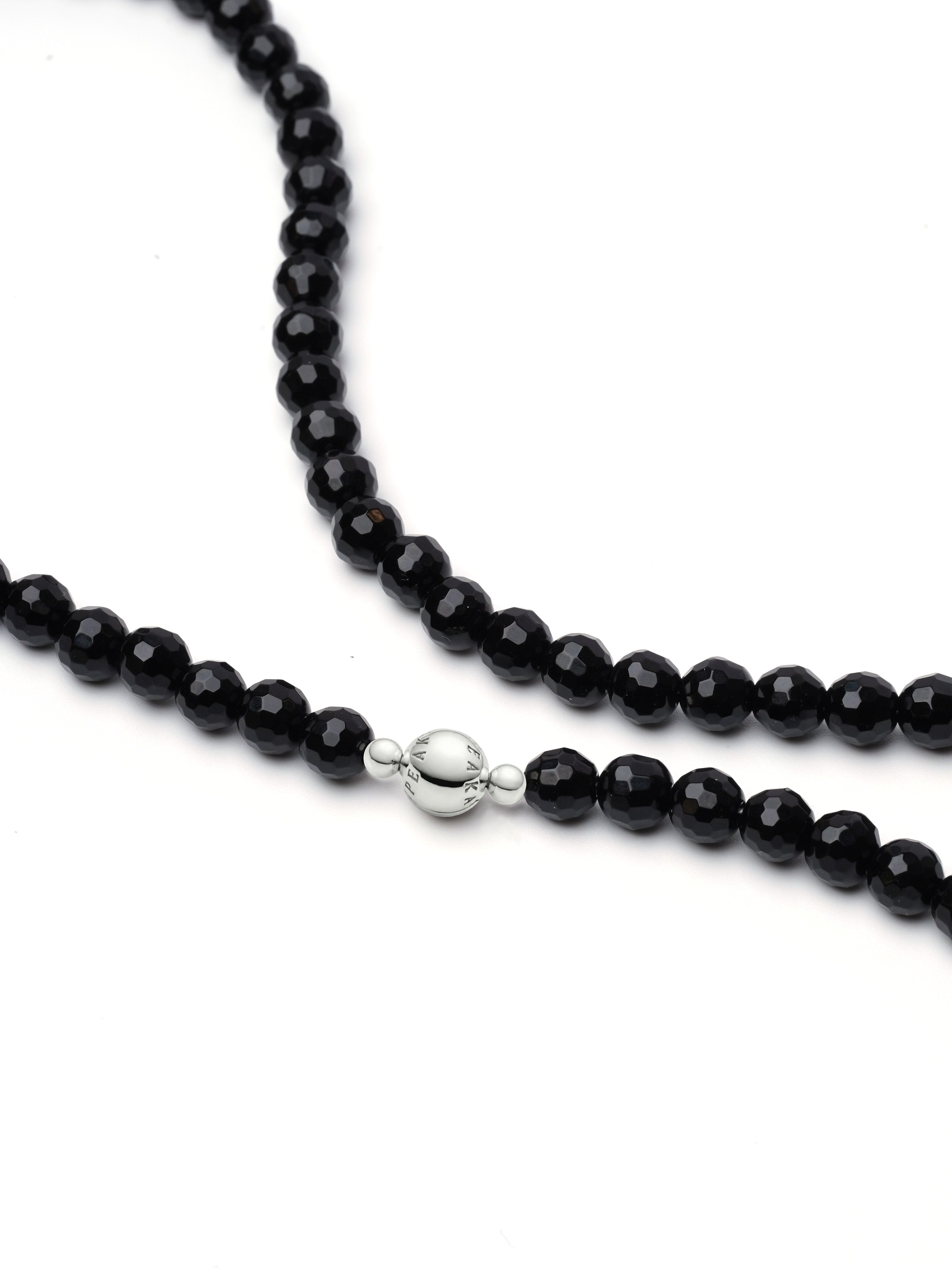 Faceted Black Onyx Necklace
