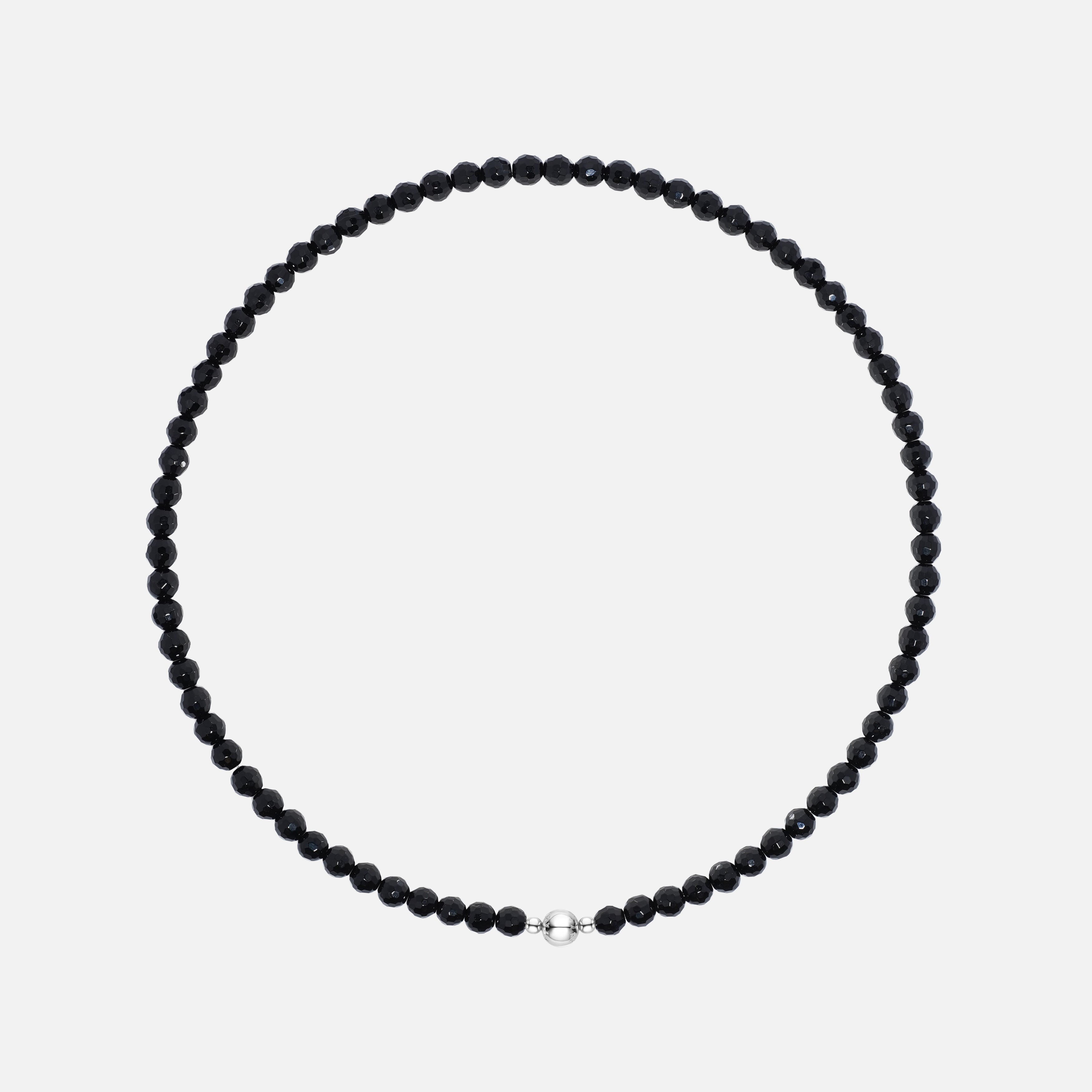 Faceted Black Onyx Neckalce