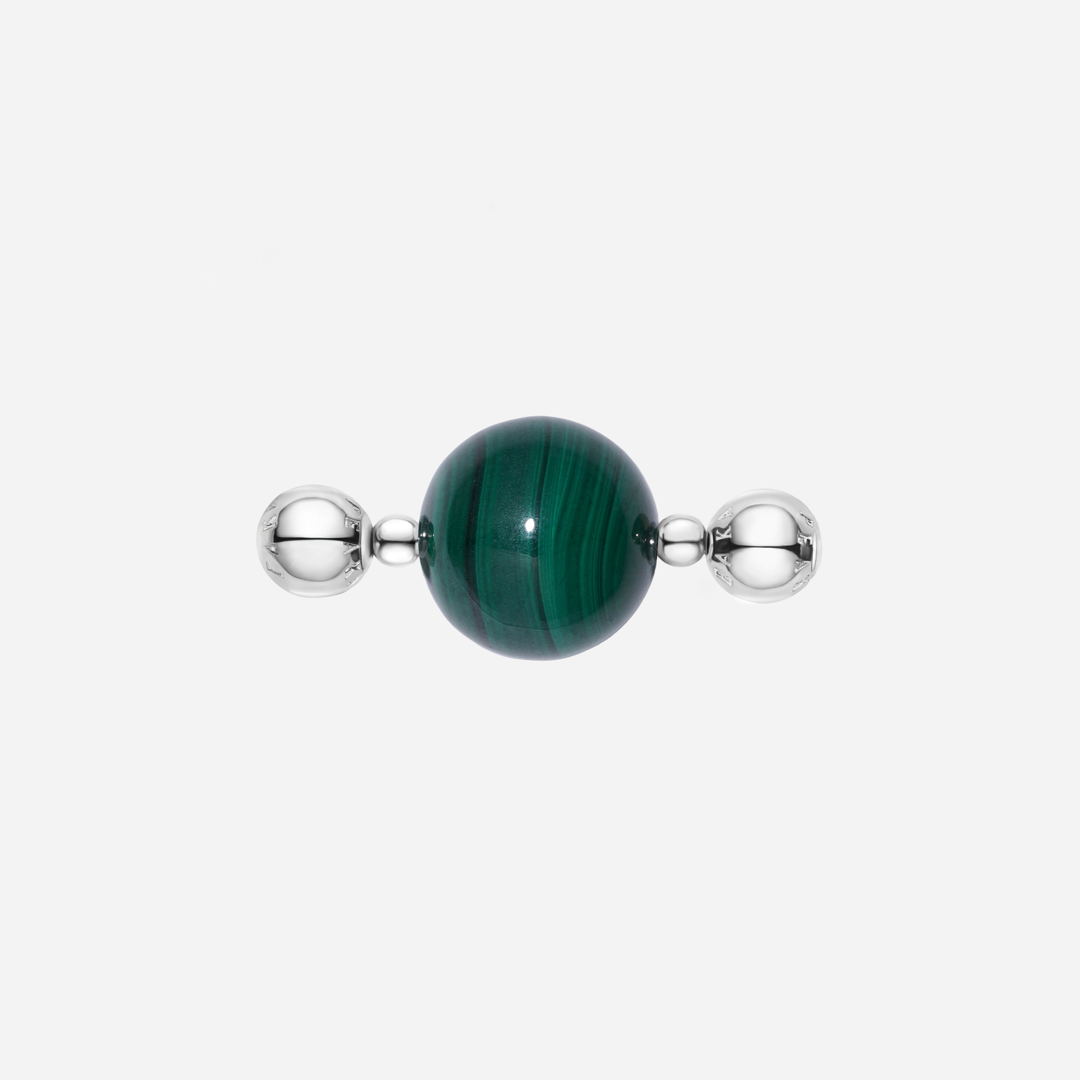 Rounded Malachite Charm