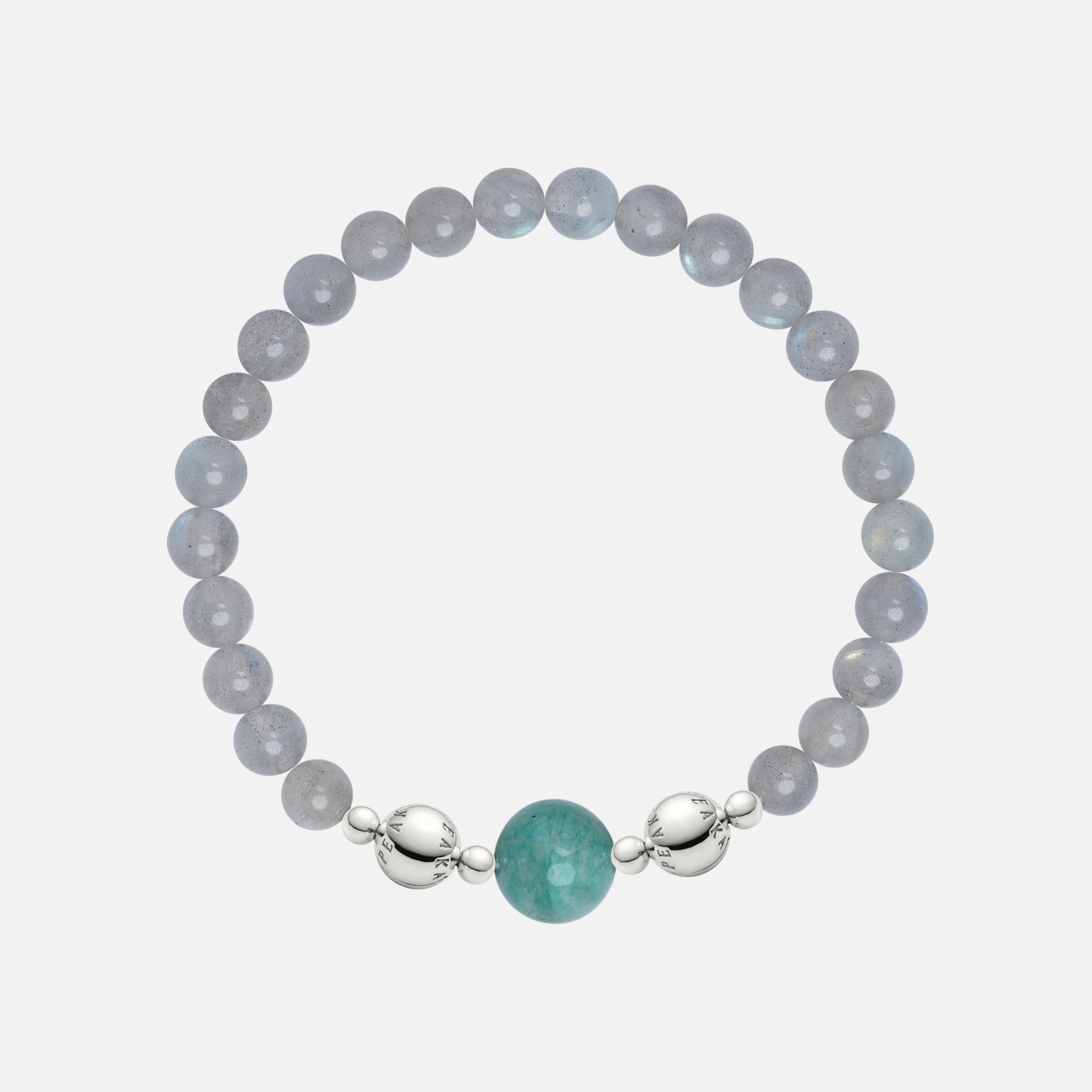 Aquamarine Charm & Moonstone Bracelet