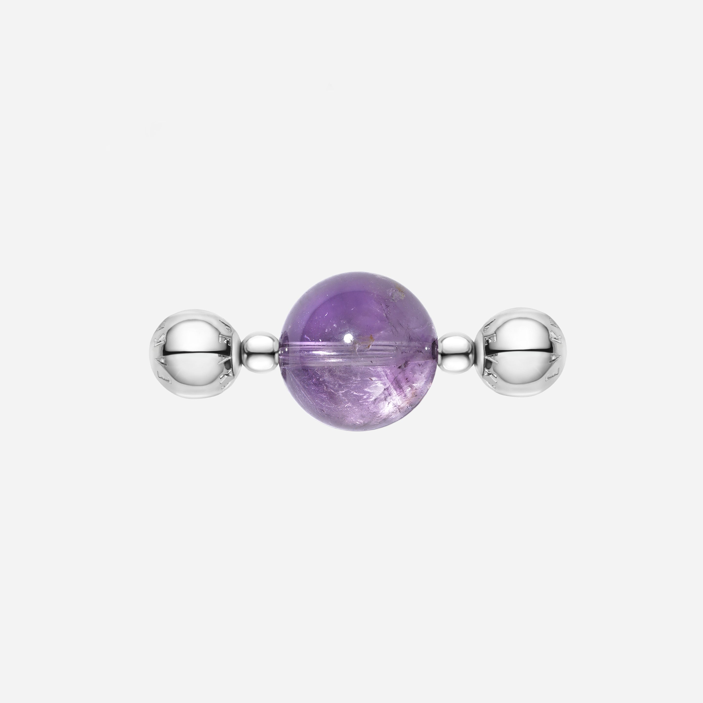 Rounded Bright Amethyst Charm
