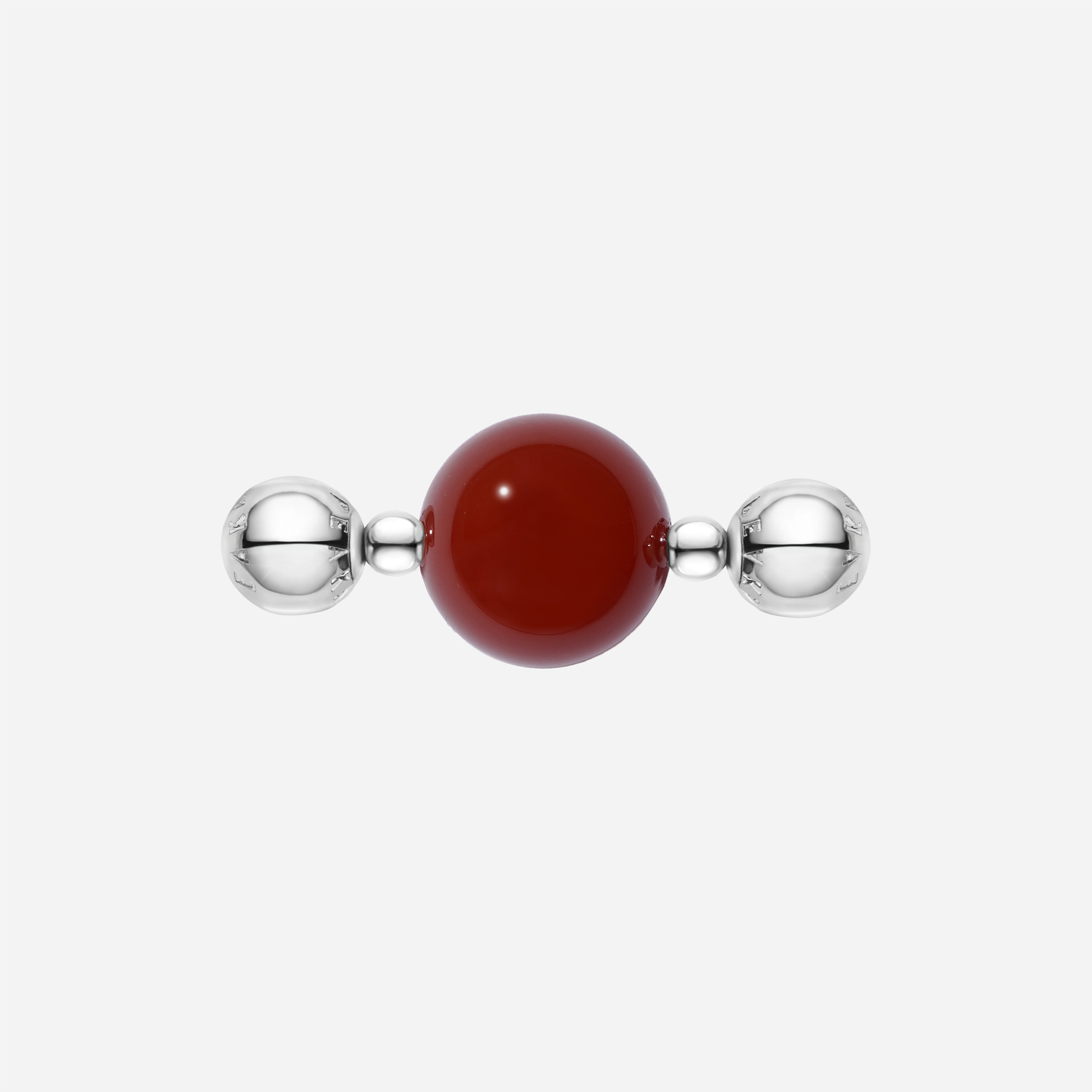 Rounded Red Carnelian Charm
